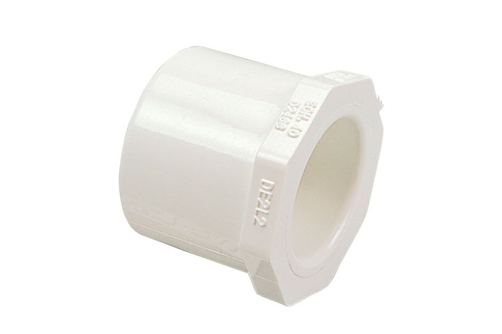 white color reducing bush isolated on white background